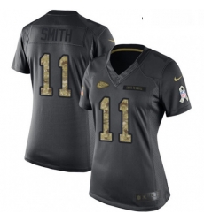 Womens Nike Kansas City Chiefs 11 Alex Smith Limited Black 2016 Salute to Service NFL Jersey Womens Nike Kansas City Chiefs 11 Alex Smith Limited Black 2016 Salute to Service NFL Jersey