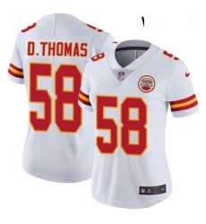 Womens Nike Kansas City Chiefs 58 Derrick Thomas White Vapor Untouchable Limited Player NFL Jersey Womens Nike Kansas City Chiefs 58 Derrick Thomas White Vapor Untouchable Limited Player NFL Jersey