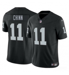 Men Las Vegas Raiders 11 Jeremy Chinn Black 2025 F U S E  Vapor Stitched Football Jersey