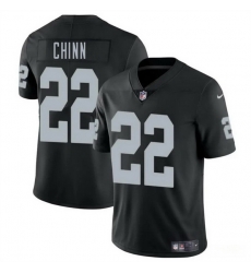 Men Las Vegas Raiders 22 Jeremy Chinn Black 2025 Vapor Stitched Football Jersey
