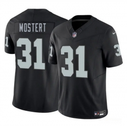 Men Las Vegas Raiders 31 Raheem Mostert Black 2025 F U S E  Vapor Stitched Football Jersey