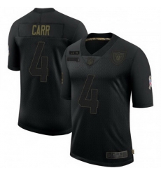 Men Las Vegas Raiders 4 Derek Carr Black 2020 Salute To Service Limited Jersey Men Las Vegas Raiders 4 Derek Carr Black 2020 Salute To Service Limited Jersey