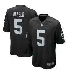 Men Las Vegas Raiders 5 Divine Deablo Vapor Limited Black Jersey Men Las Vegas Raiders 5 Divine Deablo Vapor Limited Black Jersey