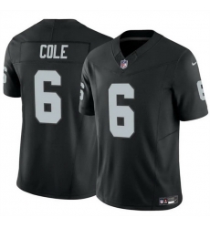 Men Las Vegas Raiders 6 A J  Cole Black 2025 F U S E  Vapor Untouchable Limited Stitched Football Jersey