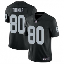 Men Las Vegas Raiders 80 Ian Thomas Black 2025 Vapor Stitched Football Jersey
