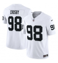 Men Las Vegas Raiders 98 Maxx Crosby White 2023 F U S E Vapor Untouchable Stitched Football Jersey Men Las Vegas Raiders 98 Maxx Crosby White 2023 F U S E Vapor Untouchable Stitched Football Jersey