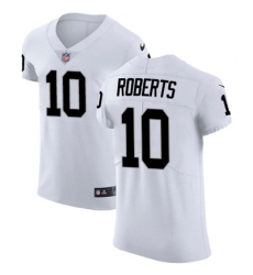Men Nike Raiders #10 Seth Roberts White Stitched NFL Vapor Untouchable Elite Jersey Men Nike Raiders #10 Seth Roberts White Stitched NFL Vapor Untouchable Elite Jersey