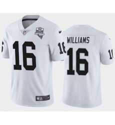 Men's Oakland Raiders White #16 Tyrell Williams 2020 Inaugural Season Vapor Limited Stitched NFL Jersey Men's Oakland Raiders White #16 Tyrell Williams 2020 Inaugural Season Vapor Limited Stitched NFL Jersey