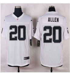 NEW Oakland Raiders #20 Nate Allen White Men Stitched NFL Elite Jersey NEW Oakland Raiders #20 Nate Allen White Men Stitched NFL Elite Jersey