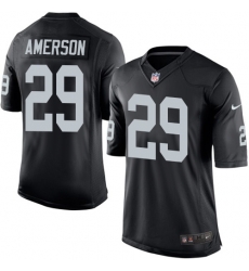 NFL Oakland Raiders #29 David Amerson Black Elite Jersey NFL Oakland Raiders #29 David Amerson Black Elite Jersey