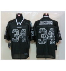 Nike Oakland Raiders 34 Bo Jackson Black Elite Lights Out NFL Jersey Nike Oakland Raiders 34 Bo Jackson Black Elite Lights Out NFL Jersey
