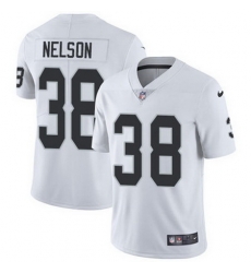 Nike Raiders #38 Nick Nelson White Mens Stitched NFL Vapor Untouchable Limited Jersey Nike Raiders #38 Nick Nelson White Mens Stitched NFL Vapor Untouchable Limited Jersey