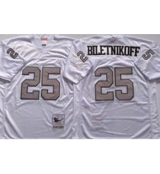Oakland Raiders White #25 BILETNIKOFF White Stitched NFL Throwback Jersey Oakland Raiders White #25 BILETNIKOFF White Stitched NFL Throwback Jersey