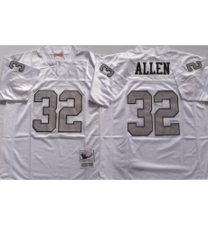 Oakland Raiders White #32 ALLEN White Stitched NFL Throwback Jersey Oakland Raiders White #32 ALLEN White Stitched NFL Throwback Jersey