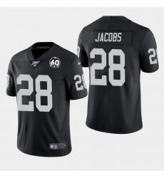 Raiders Josh Jacobs 60th Anniversary Vapor Limited Jersey Black Raiders Josh Jacobs 60th Anniversary Vapor Limited Jersey Black