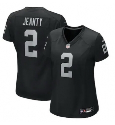 Women Las Vegas Raiders 2 Ashton Jeanty  Black 2025 F U S E  Vapor Stitched Football Jersey