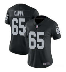 Women Las Vegas Raiders 65 Alex Cappa Black 2025 Vapor Stitched Jersey
