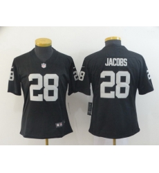 Women Nike Raiders 28 Josh Jacobs Black Women Vapor Untouchable Limited Jersey