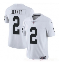 Youth Las Vegas Raiders 2 Ashton Jeanty White 2025 Draft Vapor Untouchable Limited Stitched Football Jersey