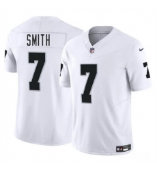 Youth Las Vegas Raiders 7 Geno Smith White 2025 F U S E  Stitched Football Jersey
