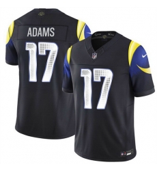 Men Los Angeles Rams 17 Davante Adams Black 2025 F U S E Rivalries Vapor Limited Stitched Football Jersey