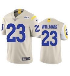 Men Los Angeles Rams 23 Kyren Williams Bone Vapor Untouchable Limited Stitched Football Jersey Men Los Angeles Rams 23 Kyren Williams Bone Vapor Untouchable Limited Stitched Football Jersey