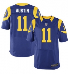 Nike Rams #11 Tavon Austin Royal Blue Alternate Mens Stitched NFL Elite Jersey