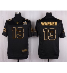 Nike Rams #13 Kurt Warner Black Mens Stitched NFL Elite Pro Line Gold Collection Jersey Nike Rams #13 Kurt Warner Black Mens Stitched NFL Elite Pro Line Gold Collection Jersey