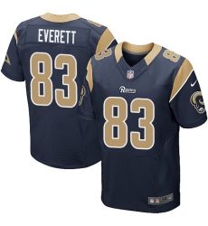 Nike Rams #83 Gerald Everett Navy Blue Team Color Mens Stitched NFL Elite Jersey Nike Rams #83 Gerald Everett Navy Blue Team Color Mens Stitched NFL Elite Jersey