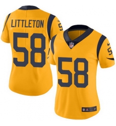 Nike Rams 58 Cory Littleton Gold Womens Stitched NFL Limited Rush Jersey Nike Rams 58 Cory Littleton Gold Womens Stitched NFL Limited Rush Jersey