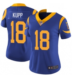 Womens Nike Los Angeles Rams 18 Cooper Kupp Royal Blue Alternate Vapor Untouchable Limited Player NFL Jersey Womens Nike Los Angeles Rams 18 Cooper Kupp Royal Blue Alternate Vapor Untouchable Limited Player NFL Jersey