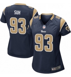 Womens Nike Los Angeles Rams 93 Ndamukong Suh Game Navy Blue Team Color NFL Jersey Womens Nike Los Angeles Rams 93 Ndamukong Suh Game Navy Blue Team Color NFL Jersey