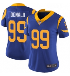 Womens Nike Los Angeles Rams 99 Aaron Donald Royal Blue Alternate Vapor Untouchable Limited Player NFL Jersey Womens Nike Los Angeles Rams 99 Aaron Donald Royal Blue Alternate Vapor Untouchable Limited Player NFL Jersey