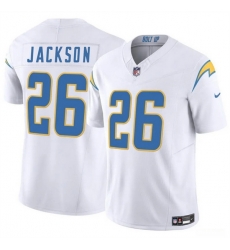 Men Los Angeles Chargers 26 Donte Jackson White 2024 F U S E Vapor Limited Stitched Football Jersey