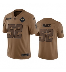 Men Los Angeles Chargers 52 Khalil Mack 2023 Brown Salute To Service Limited Stitched Jersey Men Los Angeles Chargers 52 Khalil Mack 2023 Brown Salute To Service Limited Stitched Jersey
