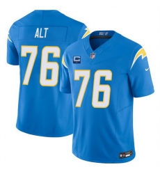 Men Los Angeles Chargers 76 Joe Alt Blue 2025 F U S E With 1 Star C Patch Vapor Limited Stitched Football Jersey
