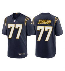 Men Los Angeles Chargers 77 Zion Johnson Navy Limited Stitched jersey Men Los Angeles Chargers 77 Zion Johnson Navy Limited Stitched jersey