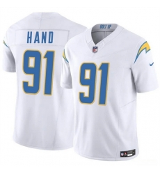 Men Los Angeles Chargers 91 Da 27Shawn Hand White 2024 F U S E Vapor Limited Stitched Football Jersey Men Los Angeles Chargers 91 Da 27Shawn Hand White 2024 F U S E Vapor Limited Stitched Football Jersey