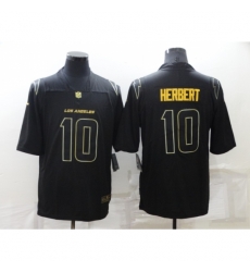 Men's Los Angeles Chargers #10 Justin Herbert Black Gold Throwback Limited Jersey Men's Los Angeles Chargers #10 Justin Herbert Black Gold Throwback Limited Jersey