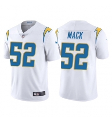 Men's Los Angeles Chargers #52 Khalil Mack White Vapor Untouchable Limited Stitched Jersey Men's Los Angeles Chargers #52 Khalil Mack White Vapor Untouchable Limited Stitched Jersey