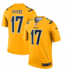 Nike Chargers 17 Philip Rivers Gold Inverted Legend Jersey Nike Chargers 17 Philip Rivers Gold Inverted Legend Jersey