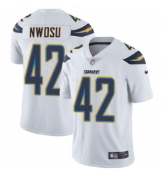 Nike Chargers #42 Uchenna Nwosu White Mens Stitched NFL Vapor Untouchable Limited Jersey Nike Chargers #42 Uchenna Nwosu White Mens Stitched NFL Vapor Untouchable Limited Jersey