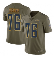 Nike Chargers #76 Russell Okung Olive Mens Stitched NFL Limited 2017 Salute To Service Jersey Nike Chargers #76 Russell Okung Olive Mens Stitched NFL Limited 2017 Salute To Service Jersey
