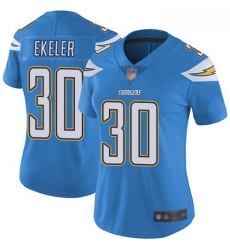 Chargers #30 Austin Ekeler Electric Blue Alternate Women Stitched Football Vapor Untouchable Limited Jersey Chargers #30 Austin Ekeler Electric Blue Alternate Women Stitched Football Vapor Untouchable Limited Jersey