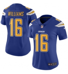 Nike Chargers #16 Tyrell Williams Electric Blue Womens Stitched NFL Limited Rush Jersey Nike Chargers #16 Tyrell Williams Electric Blue Womens Stitched NFL Limited Rush Jersey