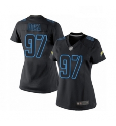 Womens Los Angeles Chargers 97 Joey Bosa Limited Black Impact Football Jersey Womens Los Angeles Chargers 97 Joey Bosa Limited Black Impact Football Jersey