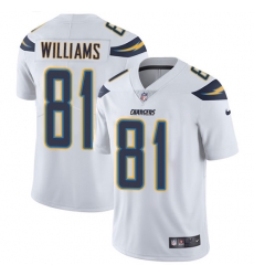 Youth Nike Chargers #81 Mike Williams White Stitched NFL Vapor Untouchable Limited Jersey Youth Nike Chargers #81 Mike Williams White Stitched NFL Vapor Untouchable Limited Jersey
