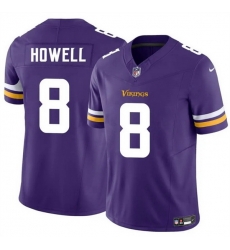 Men Minnesota Vikings 8 Sam Howell Purple 2024 F U S E  Vapor Untouchable Limited Stitched Jersey