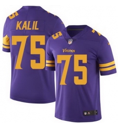 Nike Vikings #75 Matt Kalil Purple Mens Stitched NFL Limited Rush Jersey Nike Vikings #75 Matt Kalil Purple Mens Stitched NFL Limited Rush Jersey