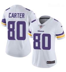 Womens Nike Minnesota Vikings 80 Cris Carter White Vapor Untouchable Limited Player NFL Jersey Womens Nike Minnesota Vikings 80 Cris Carter White Vapor Untouchable Limited Player NFL Jersey